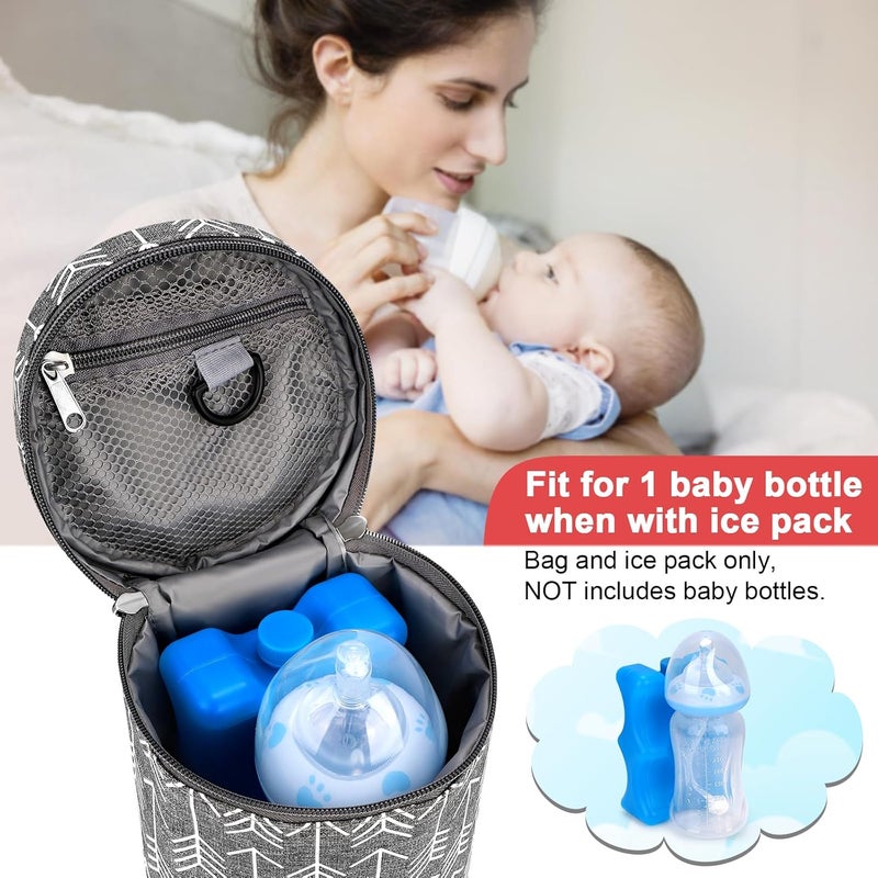 accmor Breastmilk Cooler Bag, Insulated Baby Bottle Cooler Tote Bags for Nursing Mom Daycare - Image 3
